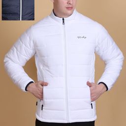 Roadking Men Striped Polyester Lightweight Padded Jacket-image-26