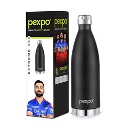Pexpo Black Single Stainless Steel Water Bottle-image-14