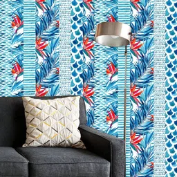 ArtzFolio Printed UV-Resistant Anti-Bacterial Watercolor Marine Style Peel & Stick Wallpaper-picture-45