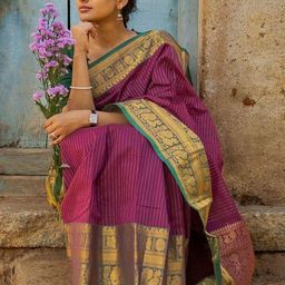 canibani Women Embllished Jacquard Silk Banarasi Saree-picture-19