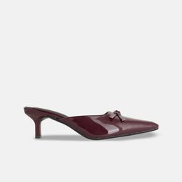 DROP BOLD Pointed Toe Kitten Mules with Buckles image 5