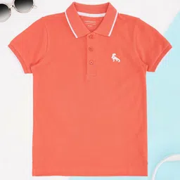 Pantaloons Junior Boys Polo Collar Applique T-shirt-image-72