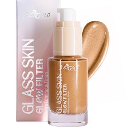 JUSTGOLD Glass Skin Glow Filter Enriched With Vitamin E- 30 ml- Caramel - GS105-12