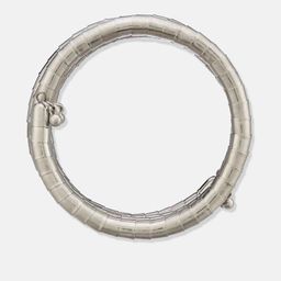 anouk Sangria Silver- Plated & wrap around- layered textured fusion bangle image 5
