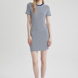 DeFacto Striped T-shirt Mini Dress-image-93