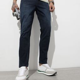 The Roadster Life Co. Men Slim Tapered Fit Mid-Rise Light Fade Stretchable Jeans-picture-22