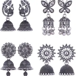 Sangria Alloy Silver-Plated Earrings-picture-15