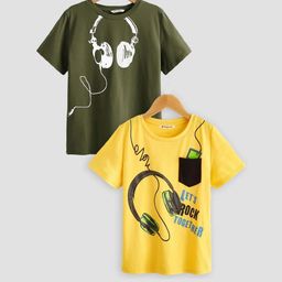 Dagcros Pack of 2 Boys Multi Tshirts-image-78