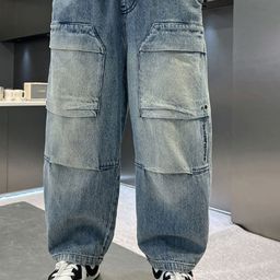 LULU & SKY Boys High-Rise Low Distress Light Fade Jeans-picture-28