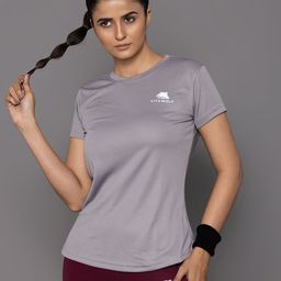 VITAWOLF Women Dry Fit Solid Round Neck T-shirt-image-95