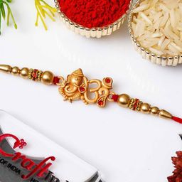 eCraftIndia Thread Om Lord Ganesha Rakhi-image-71