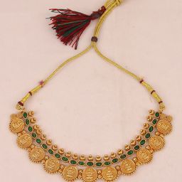 Ethnicking Gold-Plated Stones Studded Jewellery Set-image-33