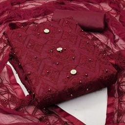 Suha Unstitched Dress Material-image-109