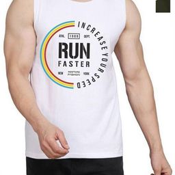 WOOSTRO Men Pack Of 2 Typography Printed Round Neck Cotton Slim Fit T-shirts-image-66