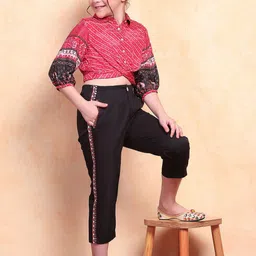 Biba Girls Printed Shirt with Trousers-picture-36