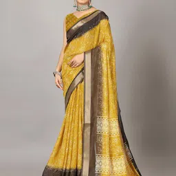 NIRMAL CREATION Ethnic Motifs Printed Pure Cotton Saree-17