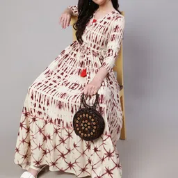 GLAMALUE Tie and Dye Print Crepe Maxi Dress-image-72