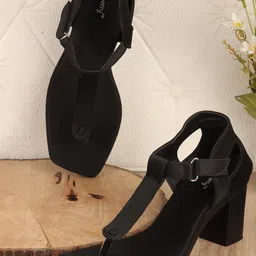 DressBerry Striped Block Sandals-0