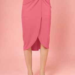 Oomph! A-Line Pencil Midi Skirt-image-58