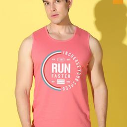 WOOSTRO Pack Of 2 Printed Combed Cotton Gym Vests -VWS26(RUN PEACH)(MORE MUSTARD)-image-28