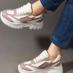 CORSICA Women Colourblocked PU Sneakers-image-44