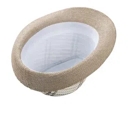 Infispace Men Checked Fedora Hat image 2