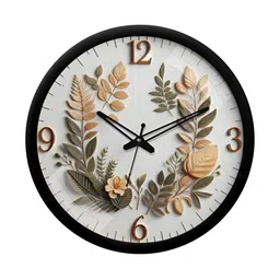 Aura Multicoloured & Multicoloured Printed Contemporary Wall Clock-18