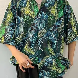 StyleCast x Revolte Men Boxy Opaque Printed Casual Shirt-picture-38