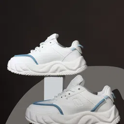 THE WHITE POLE Men Colourblocked High-Top Sneakers-image-72
