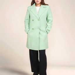 Zink London Slim Fit Notched Lapel Collar Overcoat-picture-49