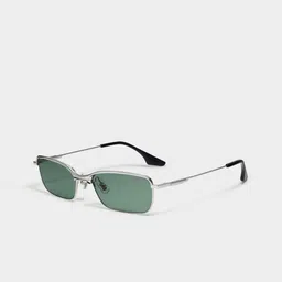 NOTHING ORDINARY Unisex Rectangle Sunglasses with UV Protected Lens PLTGRN001-17