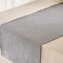 Home Centre Solid Ribbed Pure Cotton Table Runner-39