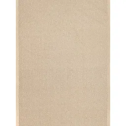 Saral Home Beige Geometric Textured Anti-Skid Carpet-92