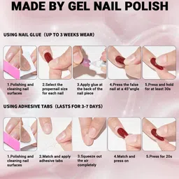 FEELHIGH Set Of 24 Reusable Press On Nails image 4