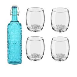 SOMIL Blue Glass Airtight Can Bottle-image-86