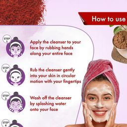 KURAIY Set Of 2 Kesar Chandan Enriched With Turmeric Face Wash-75ml Each image 5