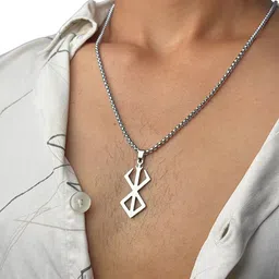 OPUS GEMS Silver-Plated Pendant With Chain-picture-30