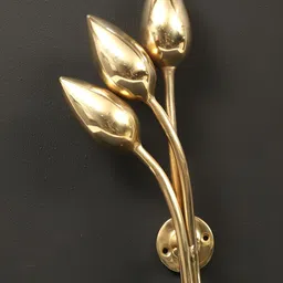 Exotic India Flower Buds Brass Door Handles-10