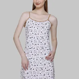 BAESD Floral Printed Cotton A-Line Dress-image-78