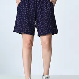 BAESD Women Printed High-Rise Shorts-image-79