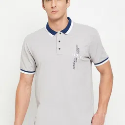 MOUNTAIN COLOURS Men Polo Collar Pockets T-shirt-image-93