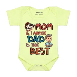 Arvesa Mom & I Agree Dad Is The Best Printed Bodusuit-image-82