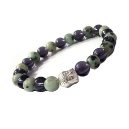 Divine souvenirs Unisex Artificial Beaded Elasticated Bracelet-image-52