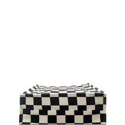 earthbags Checked Printed Structured Handheld Bag image 5