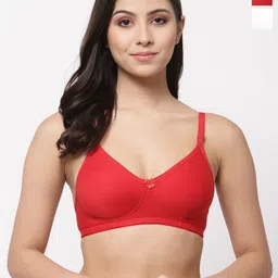 College Girl Solid Full Coverage Non Padded Non-Wired Regular T-shirt Bra-image-128