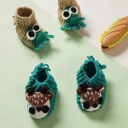 CHUTPUT Kids Set Of 2 Pure Wool Booties-picture-42