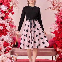 Kidotsav Floral Print Fit & Flare Dress-31