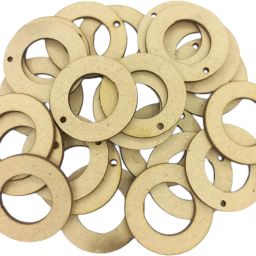 Polo Shaped 1 Inch MDF Pendants Base Set of 5 Pair for jewellery making-image-46