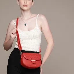 Women Red Sling Bag-image-43