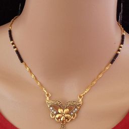 Ramdev Art Fashion Jwellery Brass Gold Plated Mangalsutra-image-98